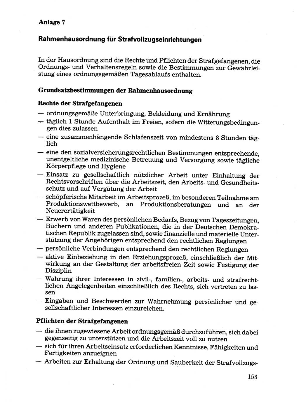 Handbuch für operative Dienste, Abteilung Strafvollzug (SV) [Ministerium des Innern (MdI) Deutsche Demokratische Republik (DDR)] 1981, Seite 153 (Hb. op. D. Abt. SV MdI DDR 1981, S. 153)