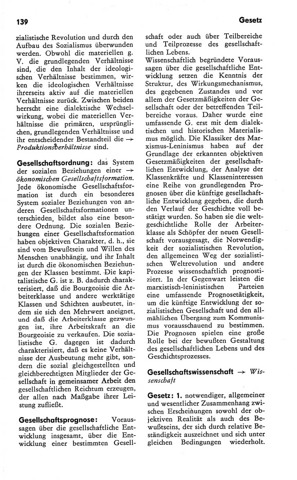 Kleines Wörterbuch der marxistisch-leninistischen Philosophie [Deutsche Demokratische Republik (DDR)] 1981, Seite 139 (Kl. Wb. ML Phil. DDR 1981, S. 139)