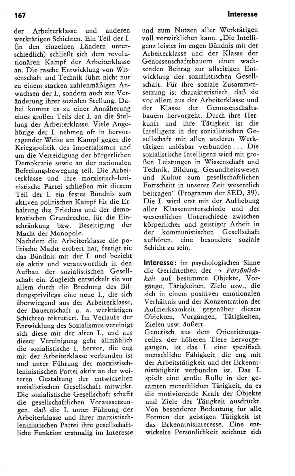 Kleines Wörterbuch der marxistisch-leninistischen Philosophie [Deutsche Demokratische Republik (DDR)] 1981, Seite 167 (Kl. Wb. ML Phil. DDR 1981, S. 167)