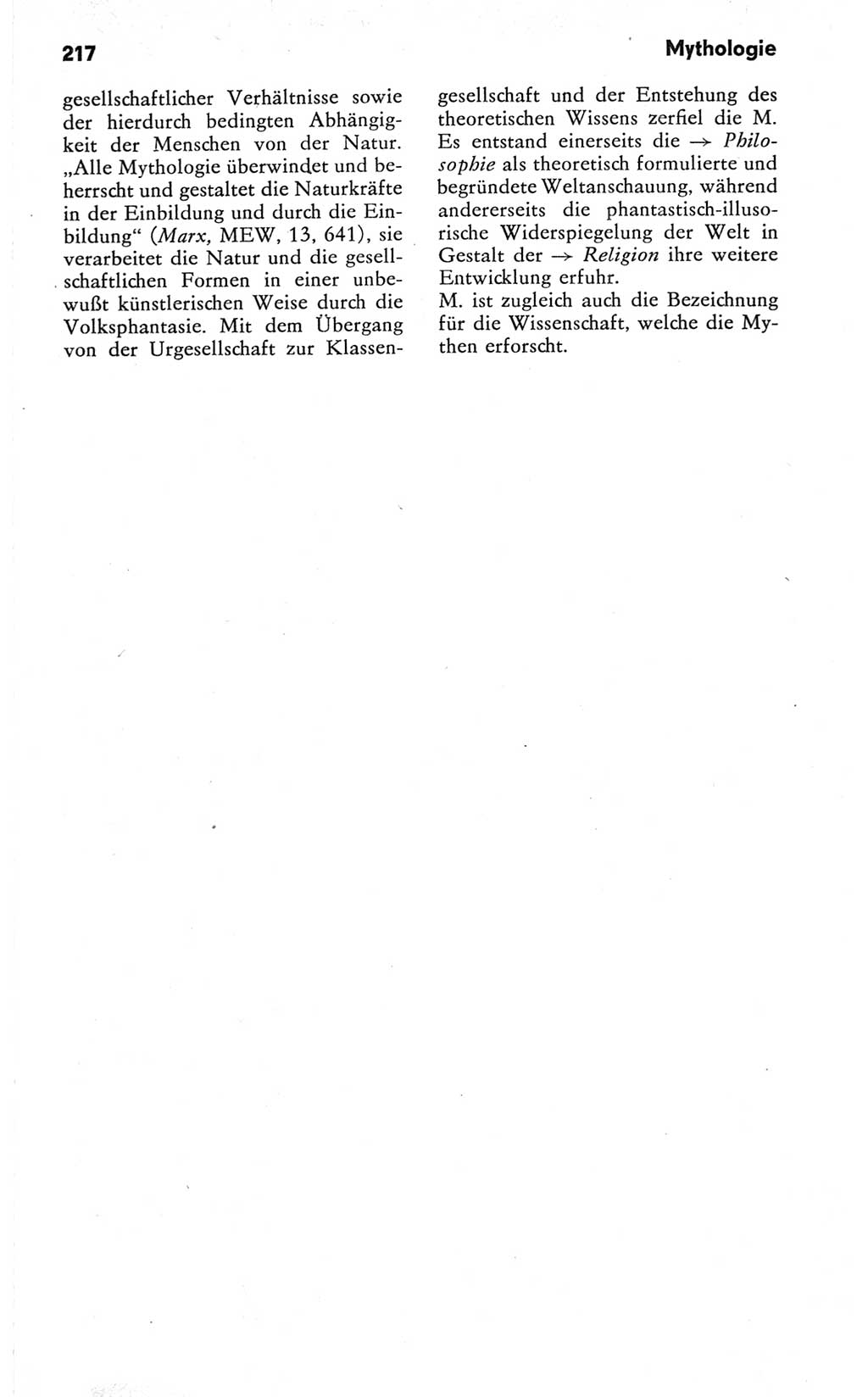 Kleines Wörterbuch der marxistisch-leninistischen Philosophie [Deutsche Demokratische Republik (DDR)] 1981, Seite 217 (Kl. Wb. ML Phil. DDR 1981, S. 217)