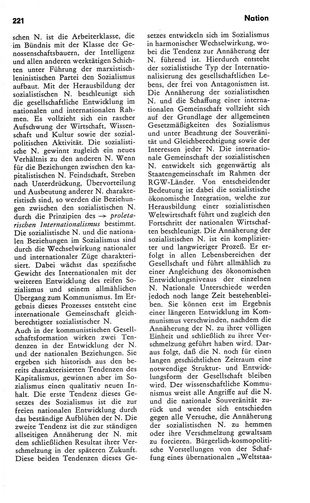 Kleines Wörterbuch der marxistisch-leninistischen Philosophie [Deutsche Demokratische Republik (DDR)] 1981, Seite 221 (Kl. Wb. ML Phil. DDR 1981, S. 221)
