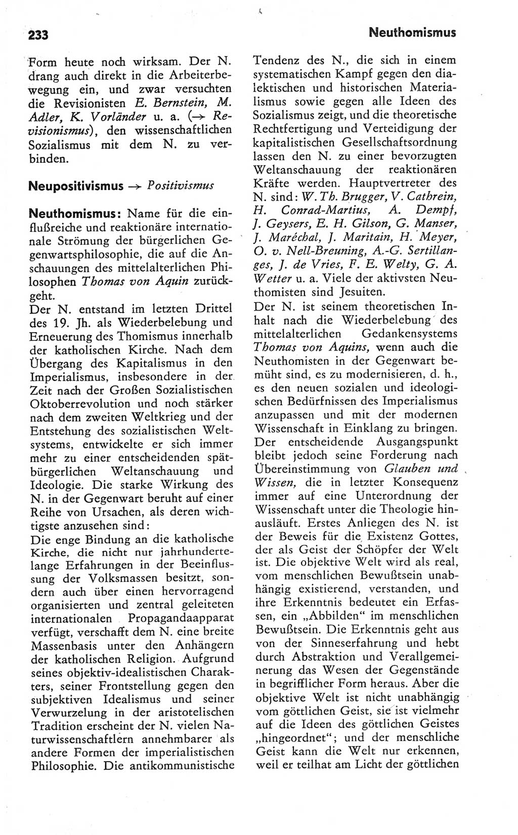 Kleines Wörterbuch der marxistisch-leninistischen Philosophie [Deutsche Demokratische Republik (DDR)] 1981, Seite 233 (Kl. Wb. ML Phil. DDR 1981, S. 233)