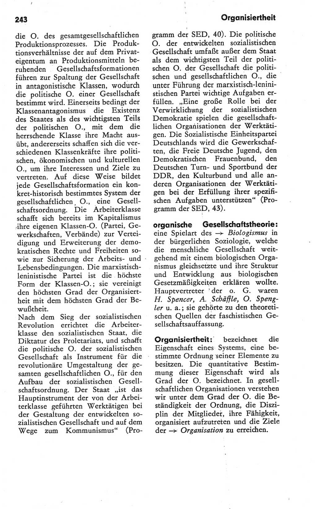 Kleines Wörterbuch der marxistisch-leninistischen Philosophie [Deutsche Demokratische Republik (DDR)] 1981, Seite 243 (Kl. Wb. ML Phil. DDR 1981, S. 243)