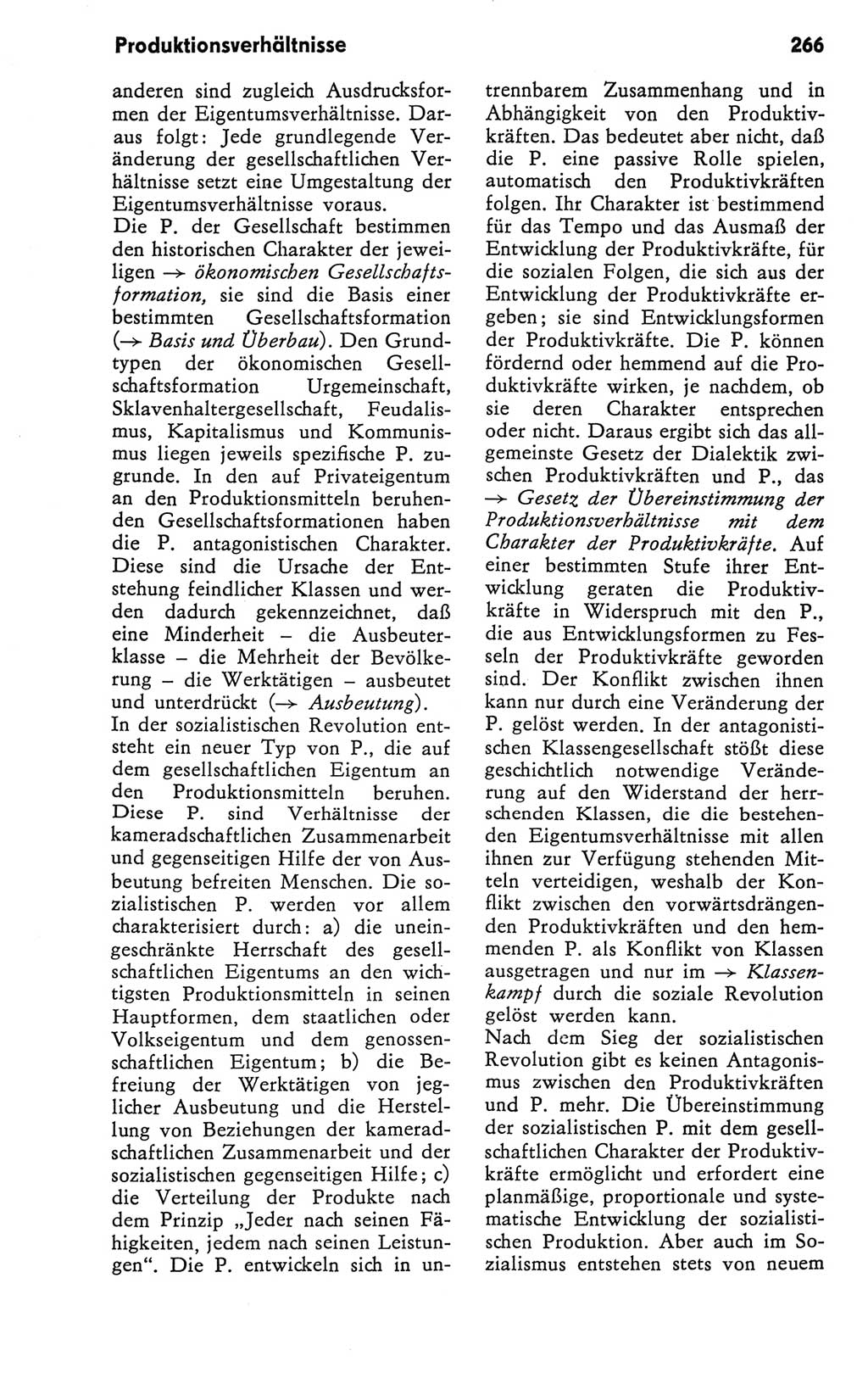 Kleines Wörterbuch der marxistisch-leninistischen Philosophie [Deutsche Demokratische Republik (DDR)] 1981, Seite 266 (Kl. Wb. ML Phil. DDR 1981, S. 266)