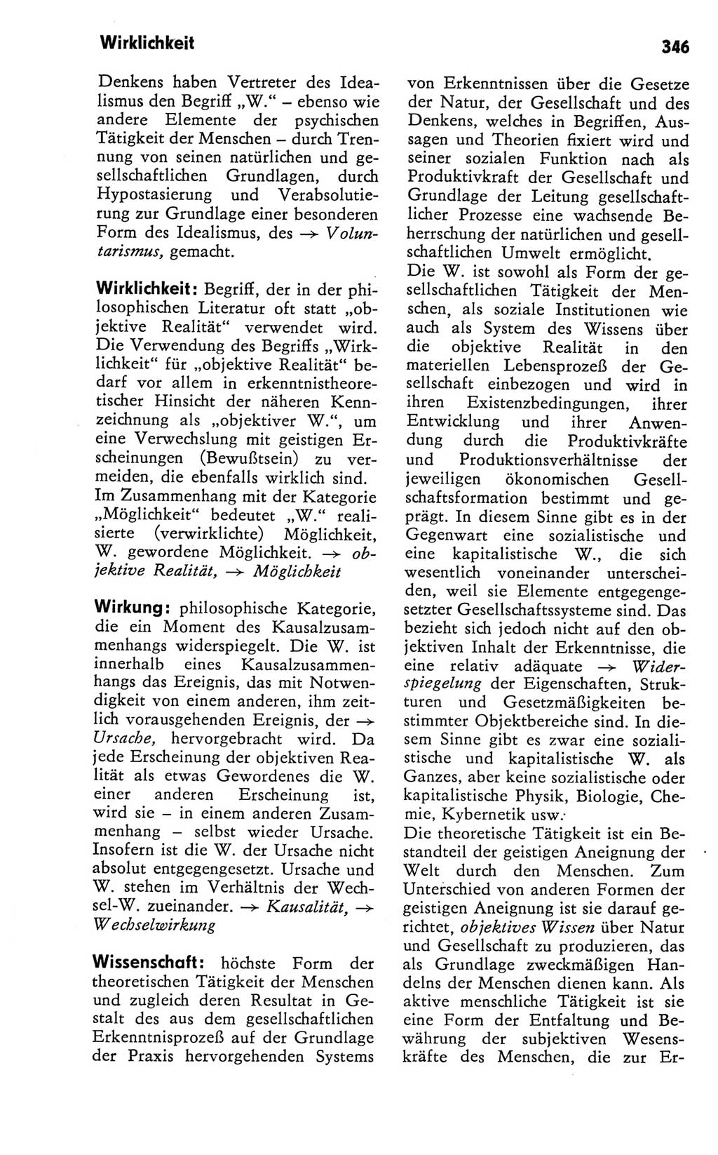 Kleines Wörterbuch der marxistisch-leninistischen Philosophie [Deutsche Demokratische Republik (DDR)] 1981, Seite 346 (Kl. Wb. ML Phil. DDR 1981, S. 346)