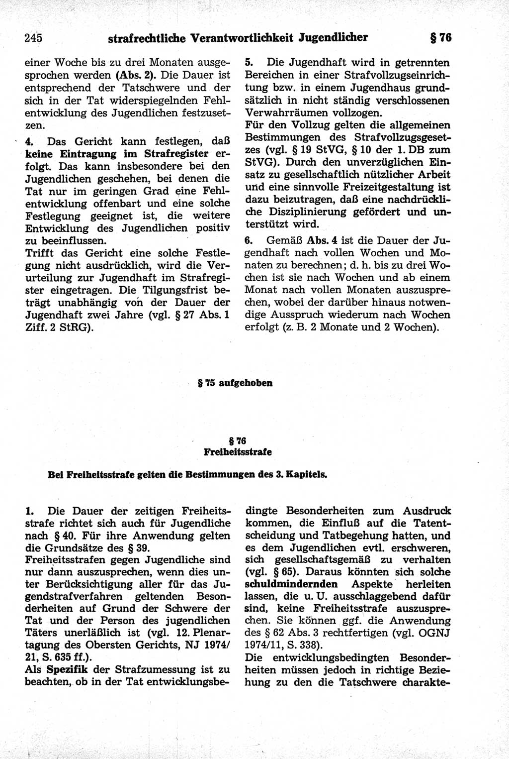 Strafrecht der Deutschen Demokratischen Republik (DDR), Kommentar zum Strafgesetzbuch (StGB) 1981, Seite 245 (Strafr. DDR Komm. StGB 1981, S. 245)