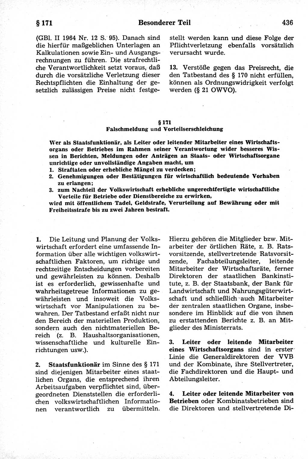 Strafrecht der Deutschen Demokratischen Republik (DDR), Kommentar zum Strafgesetzbuch (StGB) 1981, Seite 436 (Strafr. DDR Komm. StGB 1981, S. 436)