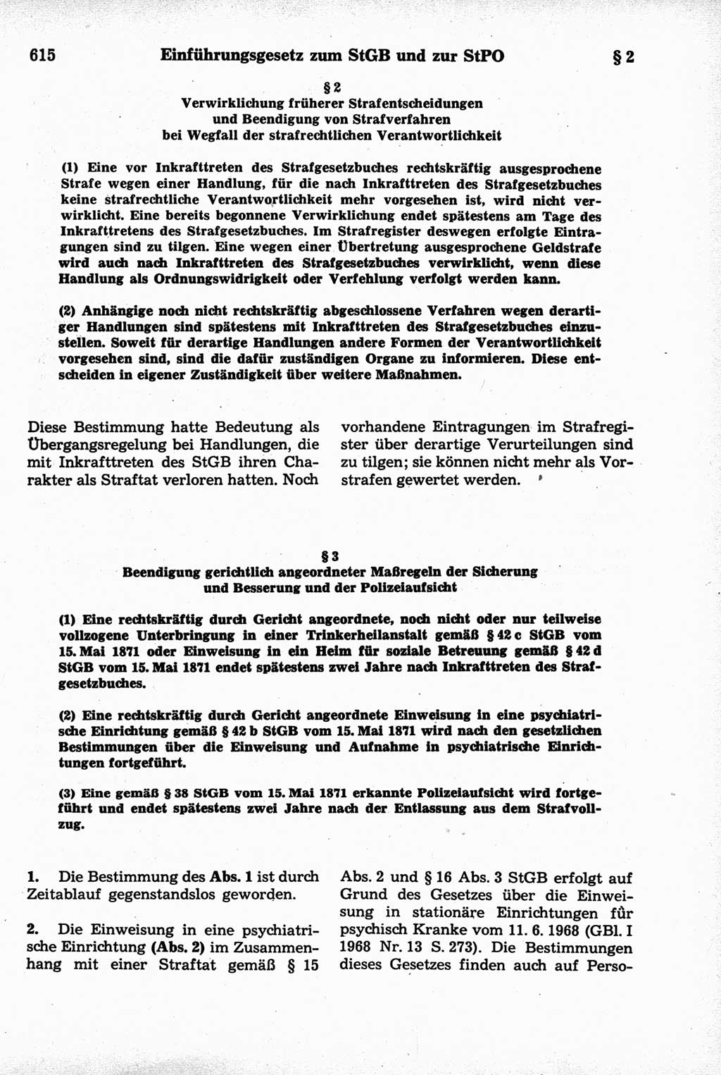 Strafrecht der Deutschen Demokratischen Republik (DDR), Kommentar zum Strafgesetzbuch (StGB) 1981, Seite 615 (Strafr. DDR Komm. StGB 1981, S. 615)