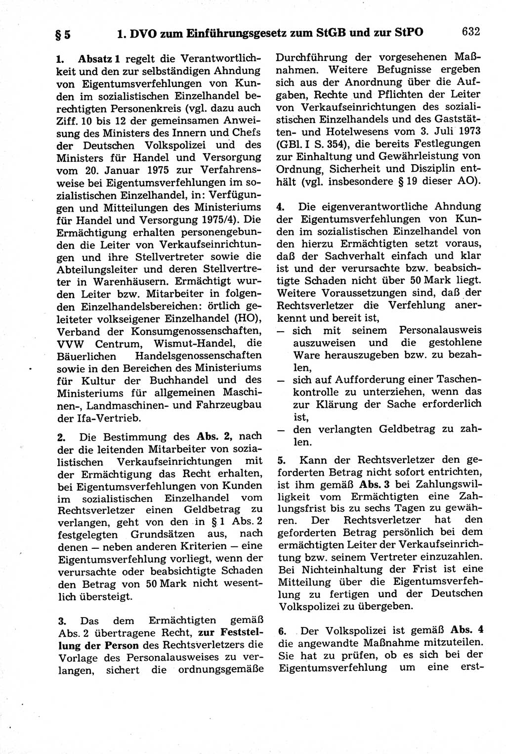 Strafrecht der Deutschen Demokratischen Republik (DDR), Kommentar zum Strafgesetzbuch (StGB) 1981, Seite 632 (Strafr. DDR Komm. StGB 1981, S. 632)