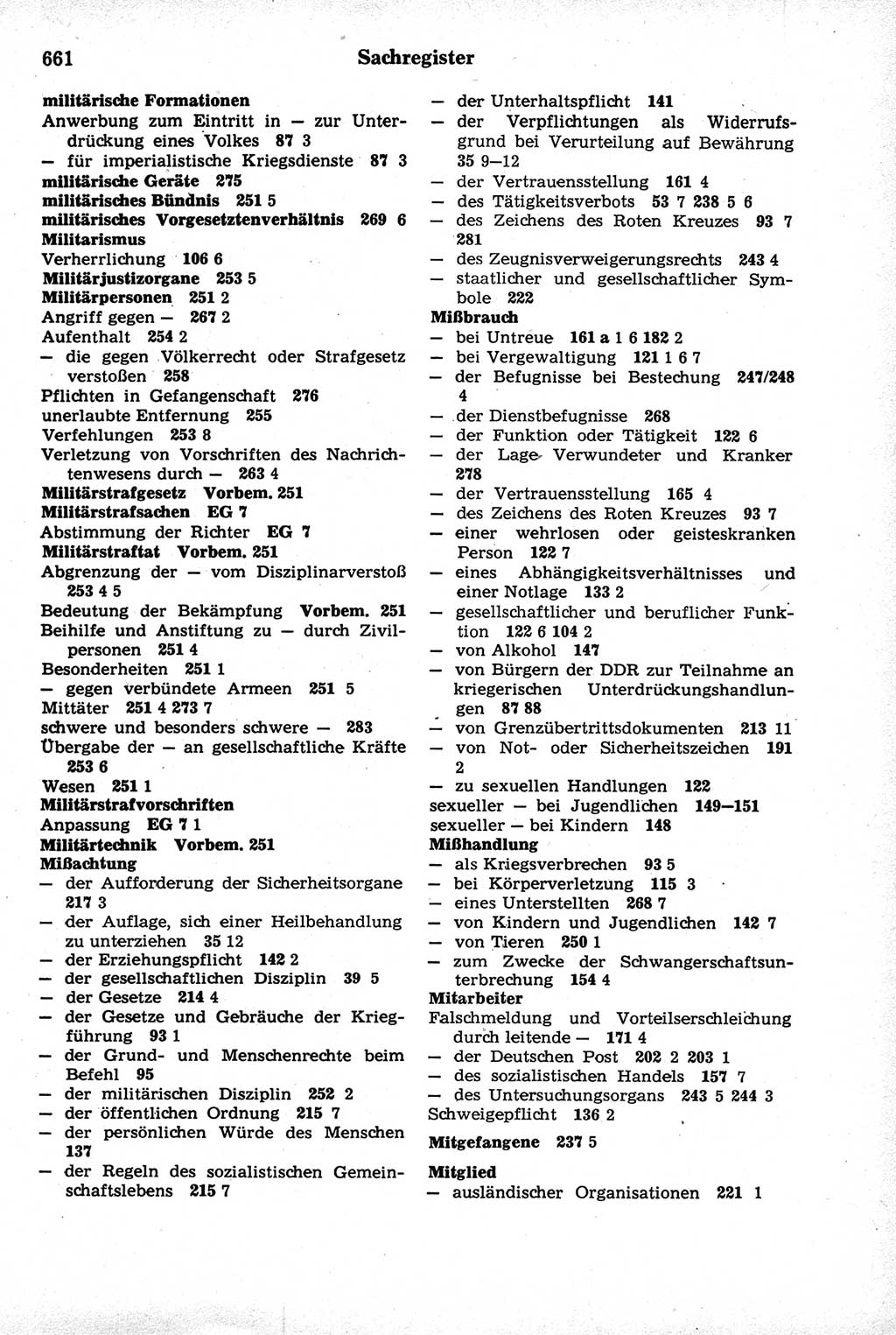 Strafrecht der Deutschen Demokratischen Republik (DDR), Kommentar zum Strafgesetzbuch (StGB) 1981, Seite 661 (Strafr. DDR Komm. StGB 1981, S. 661)