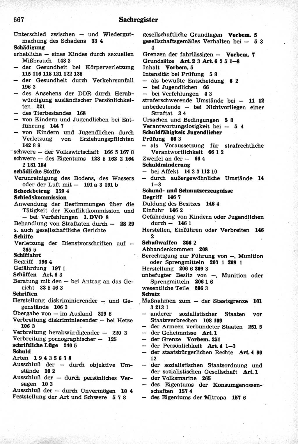 Strafrecht der Deutschen Demokratischen Republik (DDR), Kommentar zum Strafgesetzbuch (StGB) 1981, Seite 667 (Strafr. DDR Komm. StGB 1981, S. 667)