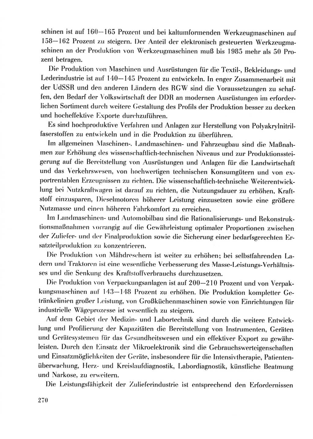 Protokoll der Verhandlungen des Ⅹ. Parteitages der Sozialistischen Einheitspartei Deutschlands (SED) [Deutsche Demokratische Republik (DDR)] 1981, Band 2, Seite 270 (Prot. Verh. Ⅹ. PT SED DDR 1981, Bd. 2, S. 270)