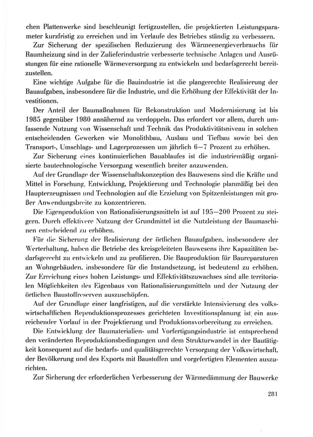 Protokoll der Verhandlungen des Ⅹ. Parteitages der Sozialistischen Einheitspartei Deutschlands (SED) [Deutsche Demokratische Republik (DDR)] 1981, Band 2, Seite 281 (Prot. Verh. Ⅹ. PT SED DDR 1981, Bd. 2, S. 281)