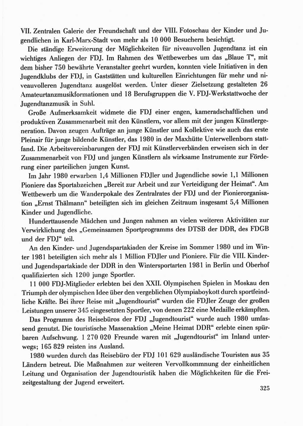 Protokoll der Verhandlungen des Ⅹ. Parteitages der Sozialistischen Einheitspartei Deutschlands (SED) [Deutsche Demokratische Republik (DDR)] 1981, Band 2, Seite 325 (Prot. Verh. Ⅹ. PT SED DDR 1981, Bd. 2, S. 325)