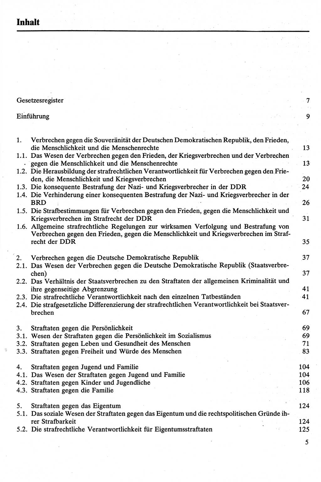 Strafrecht [Deutsche Demokratische Republik (DDR)], Besonderer Teil, Lehrbuch 1981, Seite 5 (Strafr. DDR BT Lb. 1981, S. 5)