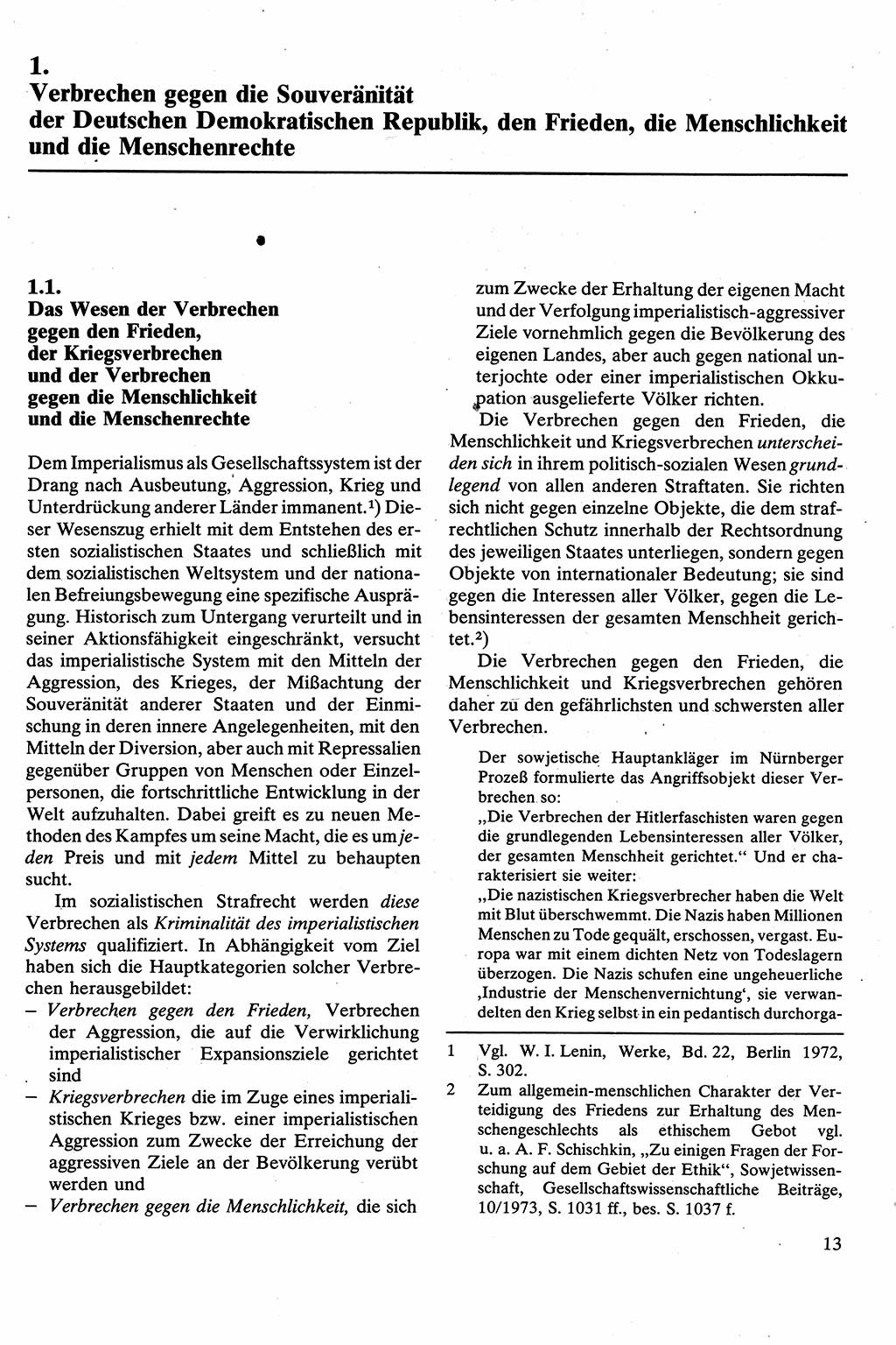 Strafrecht [Deutsche Demokratische Republik (DDR)], Besonderer Teil, Lehrbuch 1981, Seite 13 (Strafr. DDR BT Lb. 1981, S. 13)