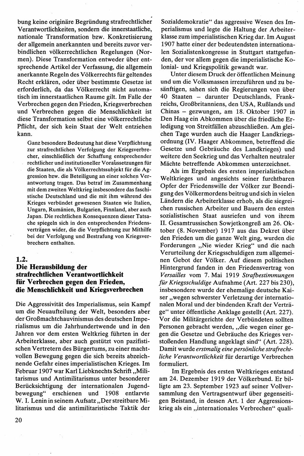 Strafrecht [Deutsche Demokratische Republik (DDR)], Besonderer Teil, Lehrbuch 1981, Seite 20 (Strafr. DDR BT Lb. 1981, S. 20)