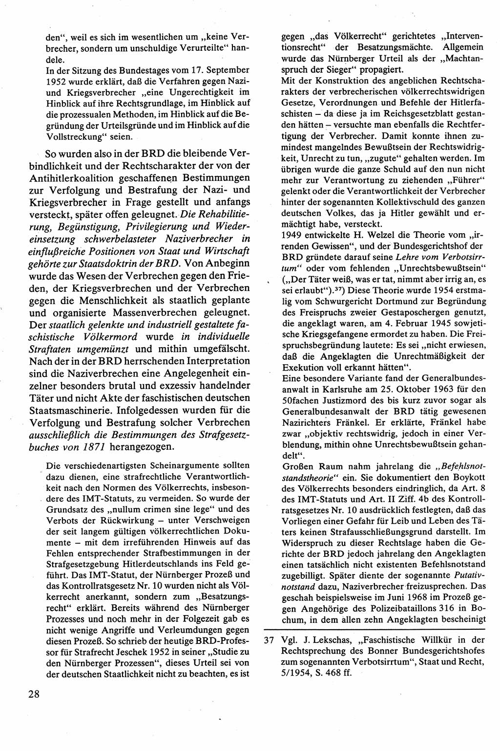 Strafrecht [Deutsche Demokratische Republik (DDR)], Besonderer Teil, Lehrbuch 1981, Seite 28 (Strafr. DDR BT Lb. 1981, S. 28)
