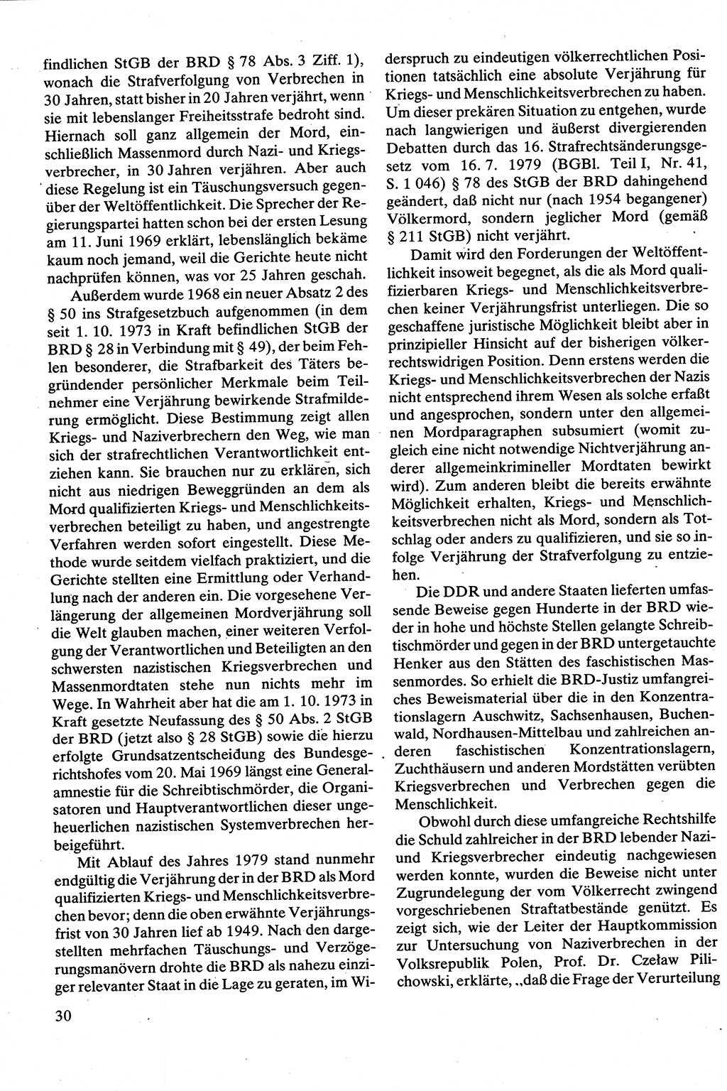 Strafrecht [Deutsche Demokratische Republik (DDR)], Besonderer Teil, Lehrbuch 1981, Seite 30 (Strafr. DDR BT Lb. 1981, S. 30)