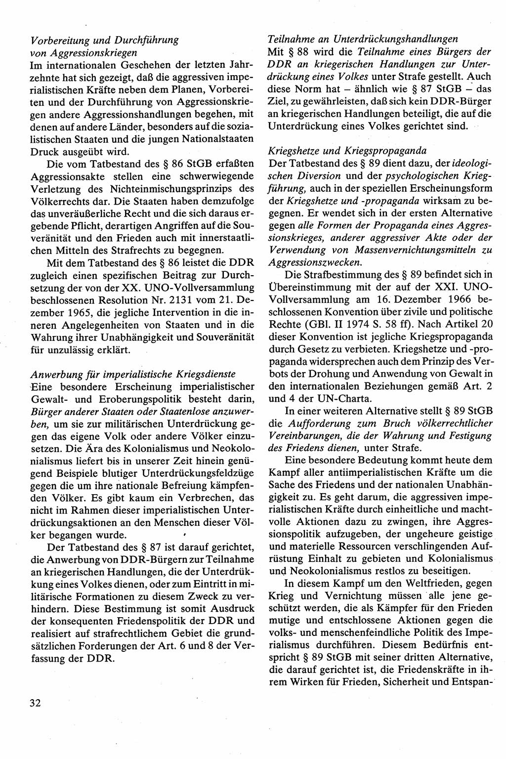 Strafrecht [Deutsche Demokratische Republik (DDR)], Besonderer Teil, Lehrbuch 1981, Seite 32 (Strafr. DDR BT Lb. 1981, S. 32)