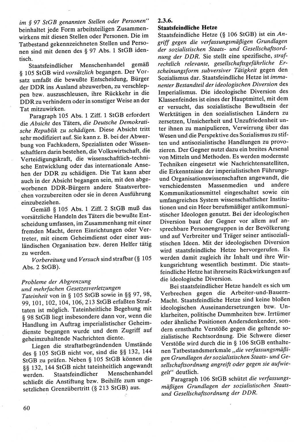 Strafrecht [Deutsche Demokratische Republik (DDR)], Besonderer Teil, Lehrbuch 1981, Seite 60 (Strafr. DDR BT Lb. 1981, S. 60)