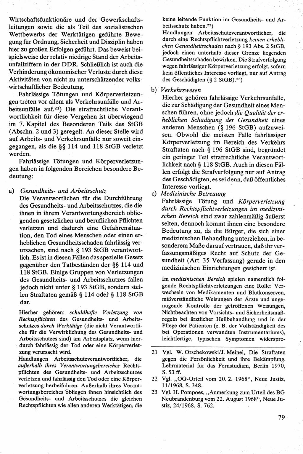 Strafrecht [Deutsche Demokratische Republik (DDR)], Besonderer Teil, Lehrbuch 1981, Seite 79 (Strafr. DDR BT Lb. 1981, S. 79)