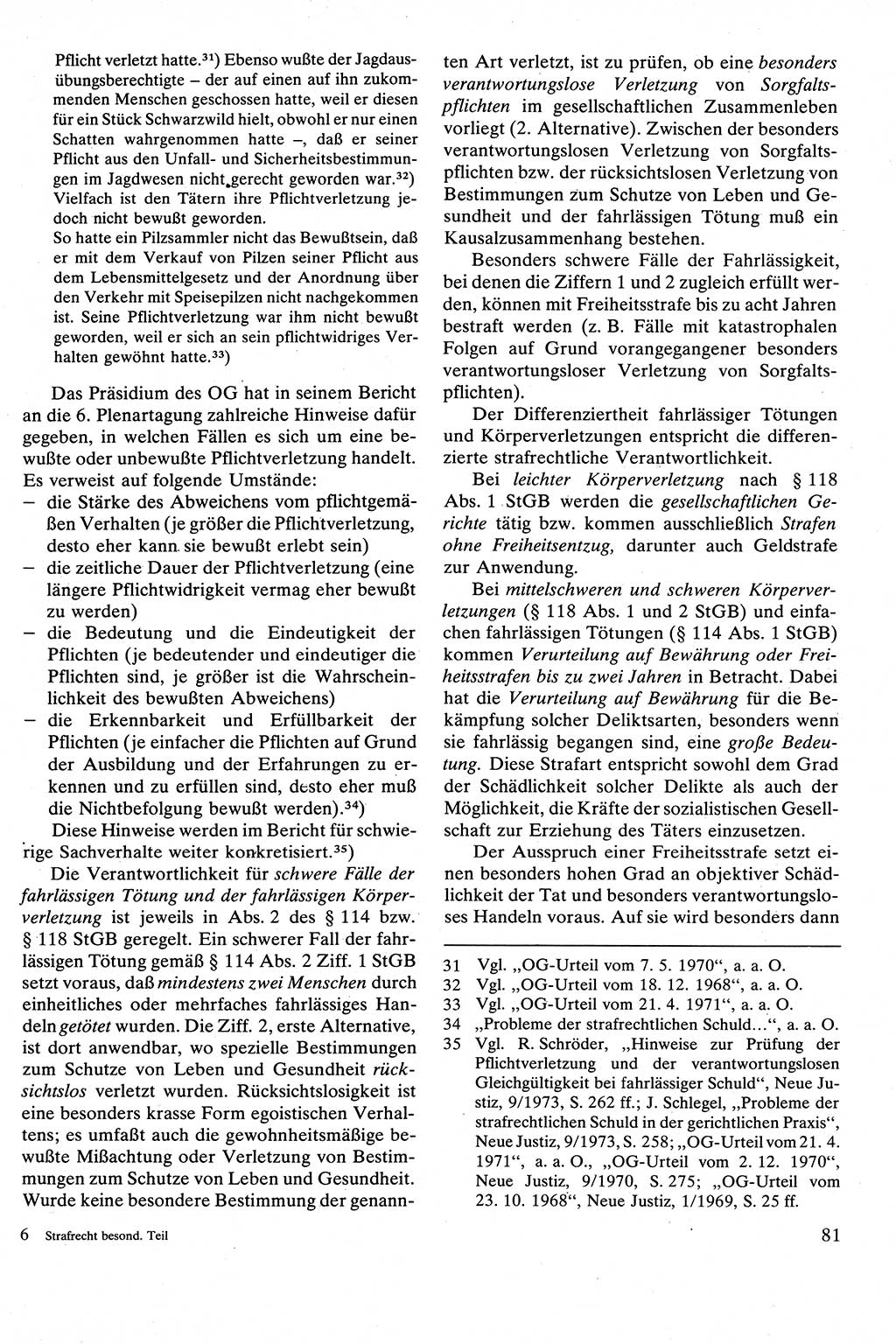 Strafrecht [Deutsche Demokratische Republik (DDR)], Besonderer Teil, Lehrbuch 1981, Seite 81 (Strafr. DDR BT Lb. 1981, S. 81)