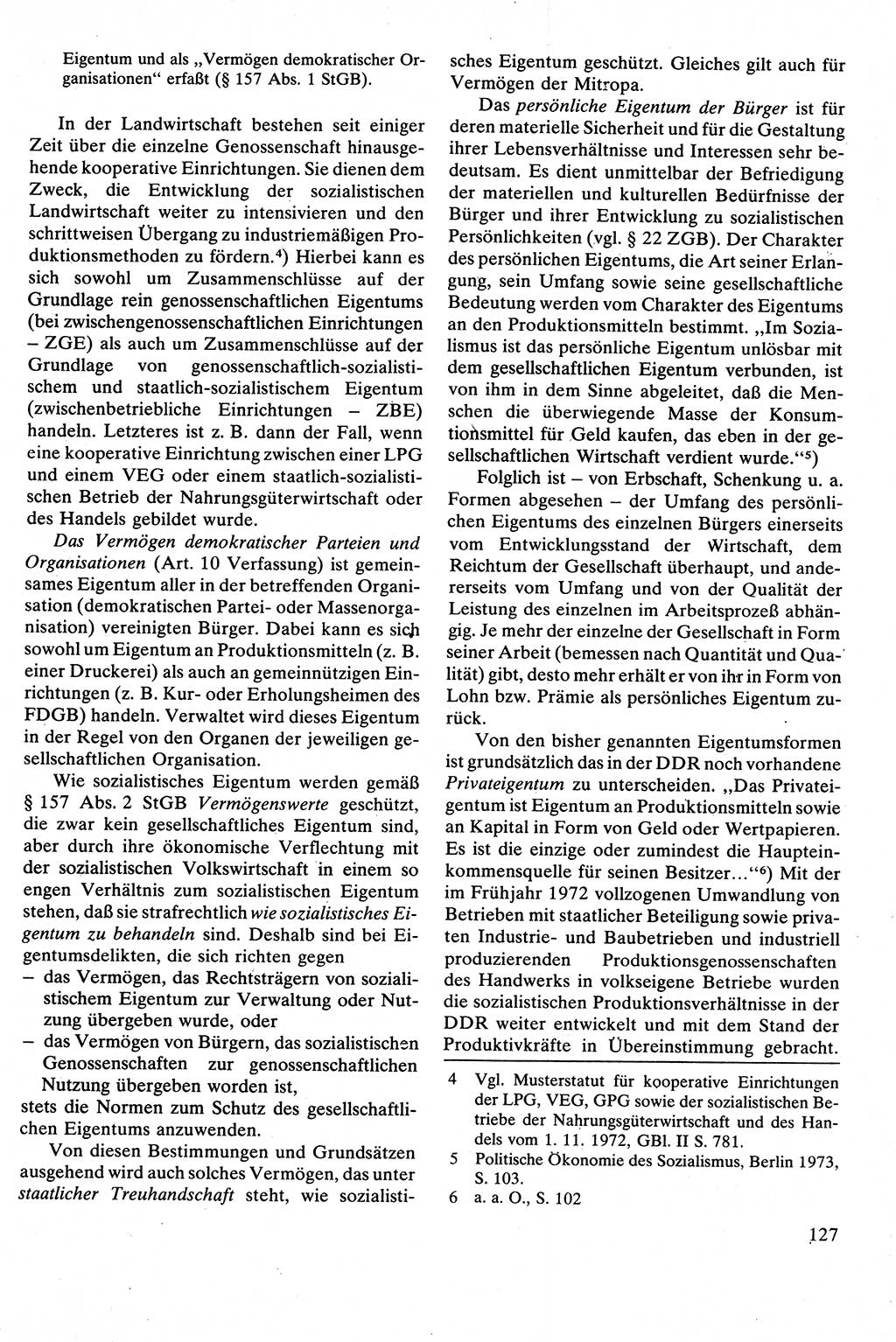 Strafrecht [Deutsche Demokratische Republik (DDR)], Besonderer Teil, Lehrbuch 1981, Seite 127 (Strafr. DDR BT Lb. 1981, S. 127)