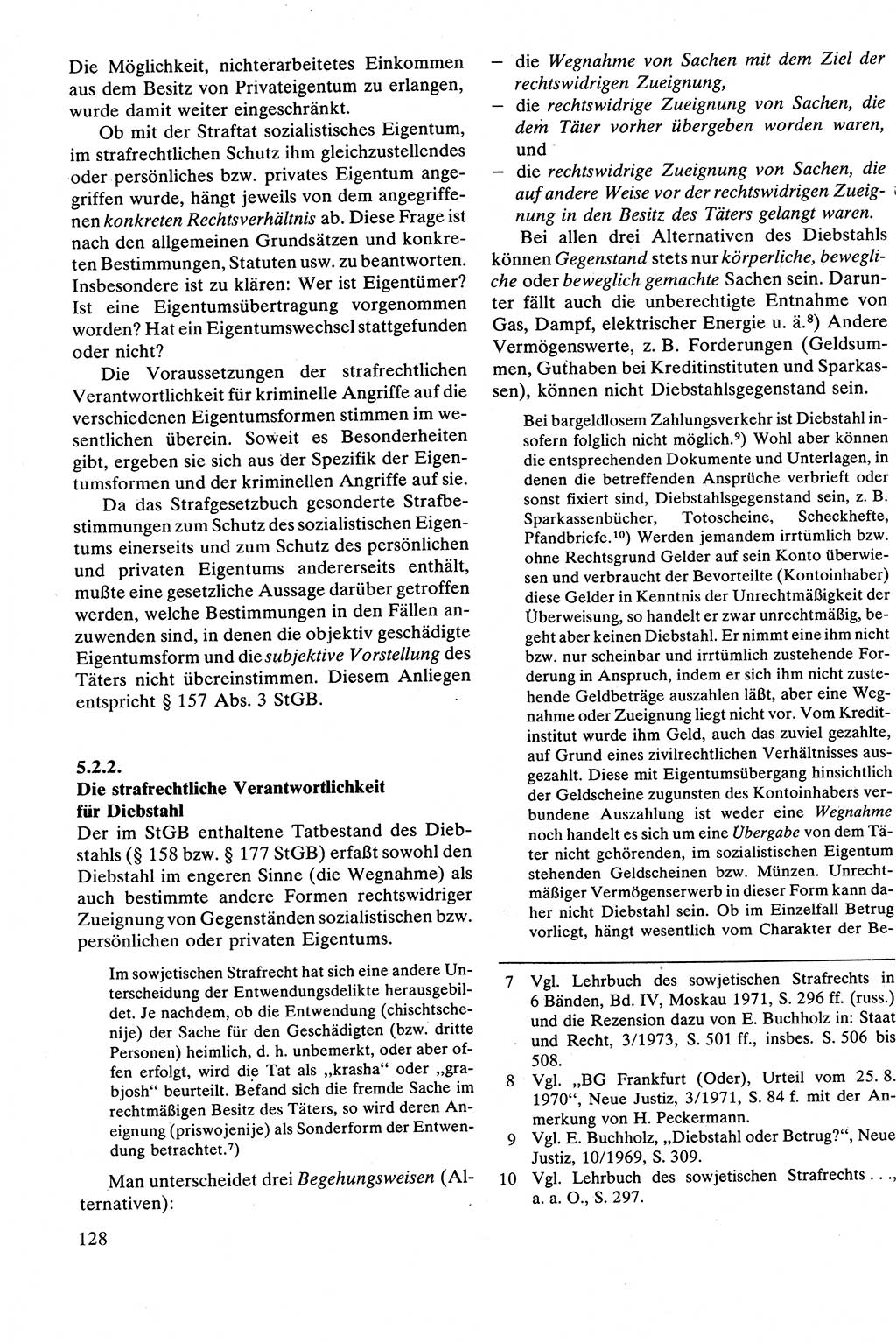 Strafrecht [Deutsche Demokratische Republik (DDR)], Besonderer Teil, Lehrbuch 1981, Seite 128 (Strafr. DDR BT Lb. 1981, S. 128)
