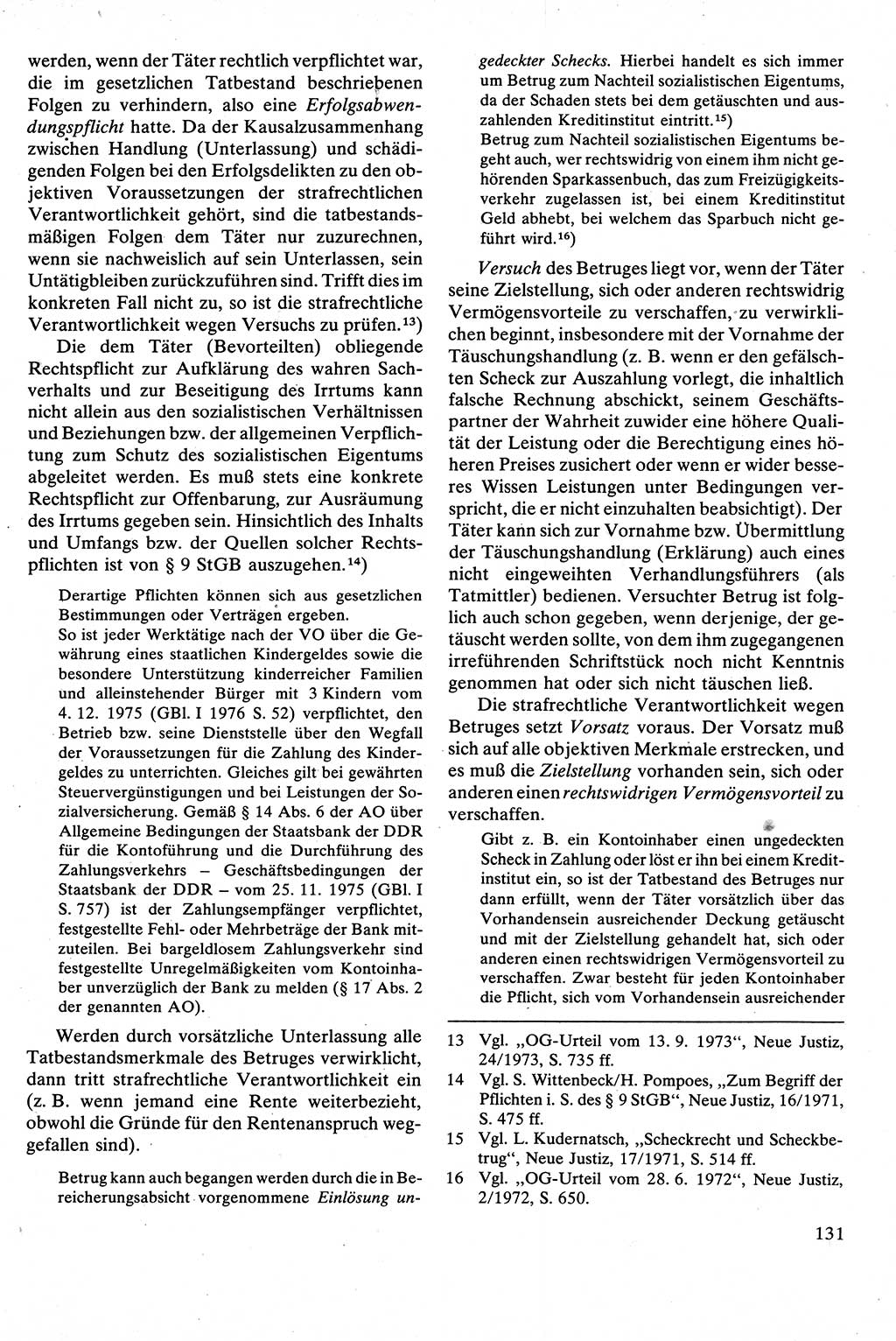 Strafrecht [Deutsche Demokratische Republik (DDR)], Besonderer Teil, Lehrbuch 1981, Seite 131 (Strafr. DDR BT Lb. 1981, S. 131)