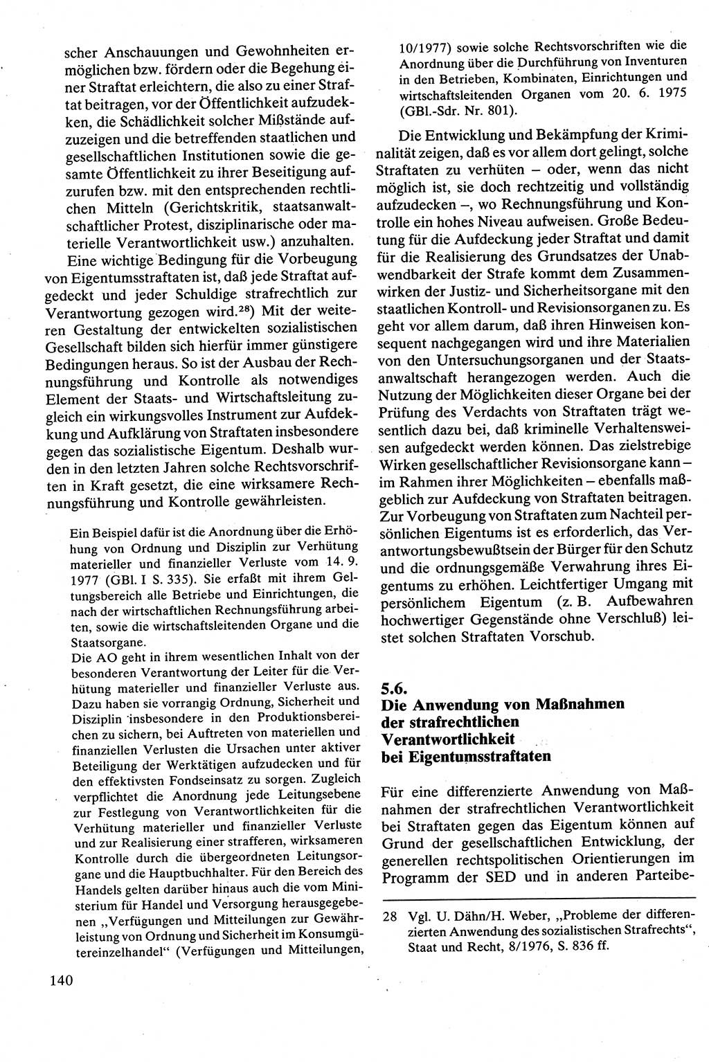 Strafrecht [Deutsche Demokratische Republik (DDR)], Besonderer Teil, Lehrbuch 1981, Seite 140 (Strafr. DDR BT Lb. 1981, S. 140)