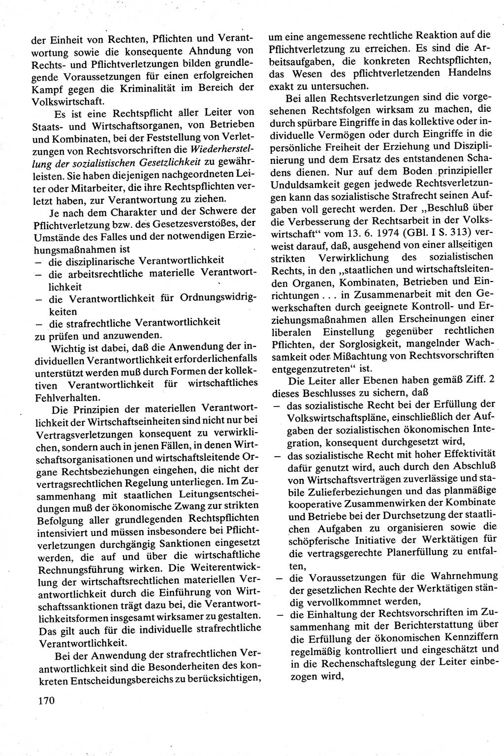 Strafrecht [Deutsche Demokratische Republik (DDR)], Besonderer Teil, Lehrbuch 1981, Seite 170 (Strafr. DDR BT Lb. 1981, S. 170)