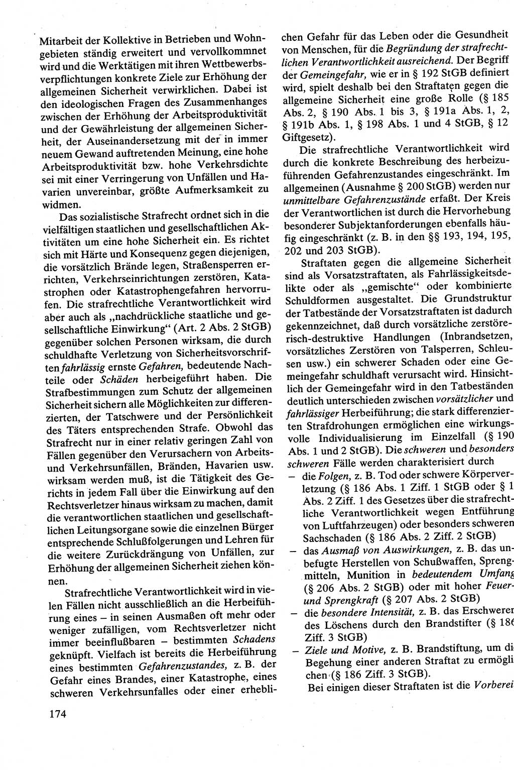 Strafrecht [Deutsche Demokratische Republik (DDR)], Besonderer Teil, Lehrbuch 1981, Seite 174 (Strafr. DDR BT Lb. 1981, S. 174)