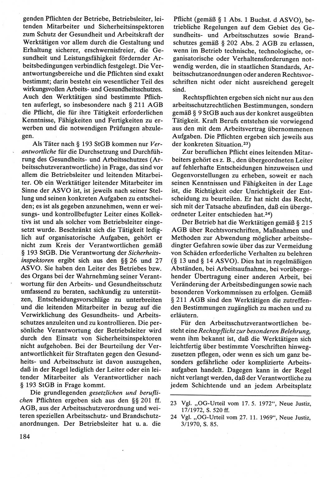 Strafrecht [Deutsche Demokratische Republik (DDR)], Besonderer Teil, Lehrbuch 1981, Seite 184 (Strafr. DDR BT Lb. 1981, S. 184)