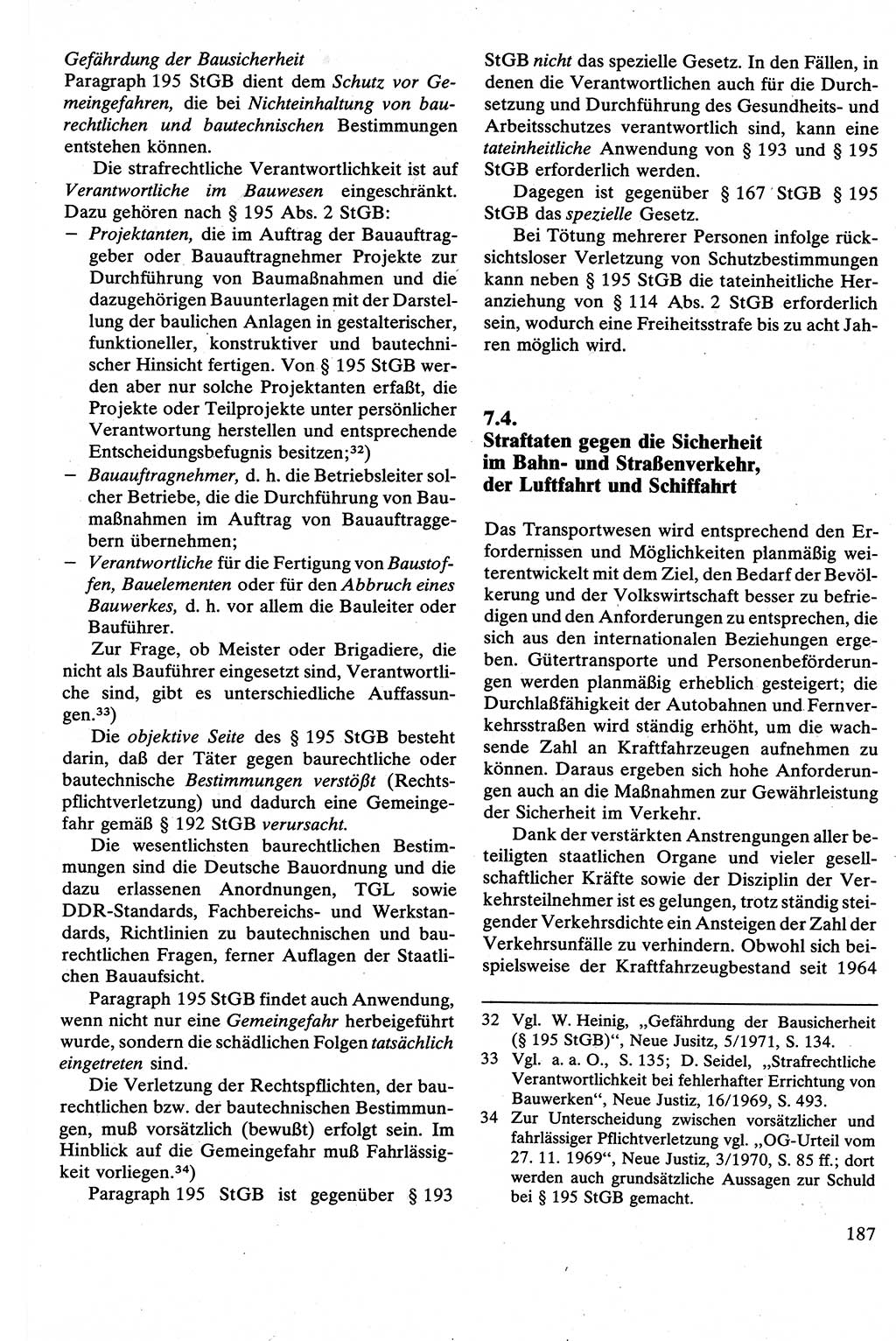 Strafrecht [Deutsche Demokratische Republik (DDR)], Besonderer Teil, Lehrbuch 1981, Seite 187 (Strafr. DDR BT Lb. 1981, S. 187)
