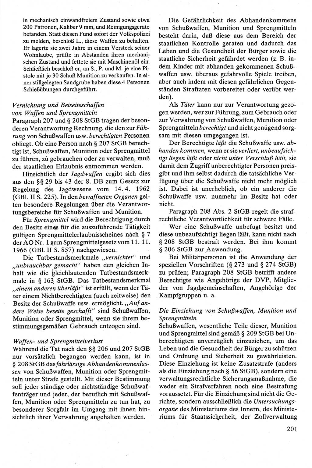 Strafrecht [Deutsche Demokratische Republik (DDR)], Besonderer Teil, Lehrbuch 1981, Seite 201 (Strafr. DDR BT Lb. 1981, S. 201)