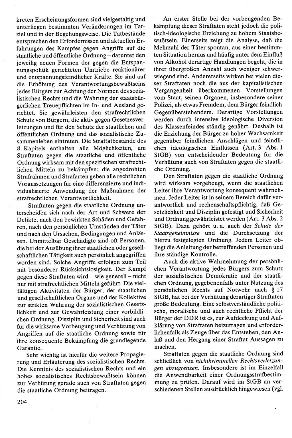 Strafrecht [Deutsche Demokratische Republik (DDR)], Besonderer Teil, Lehrbuch 1981, Seite 204 (Strafr. DDR BT Lb. 1981, S. 204)