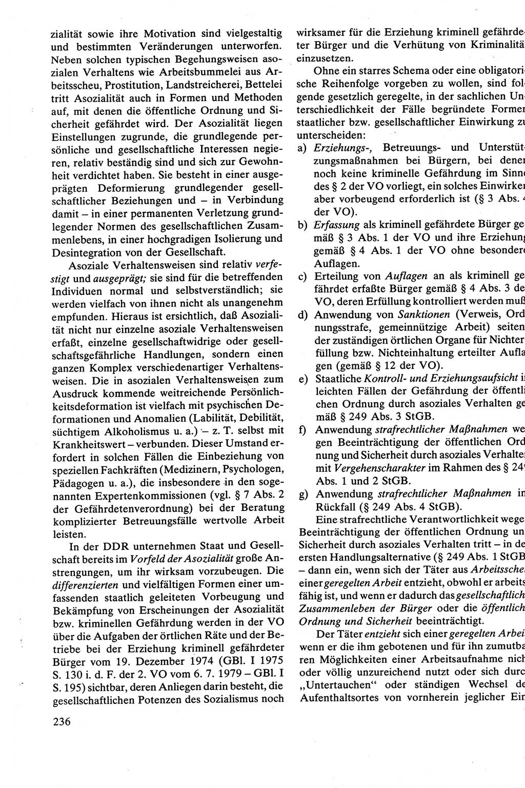 Strafrecht [Deutsche Demokratische Republik (DDR)], Besonderer Teil, Lehrbuch 1981, Seite 236 (Strafr. DDR BT Lb. 1981, S. 236)