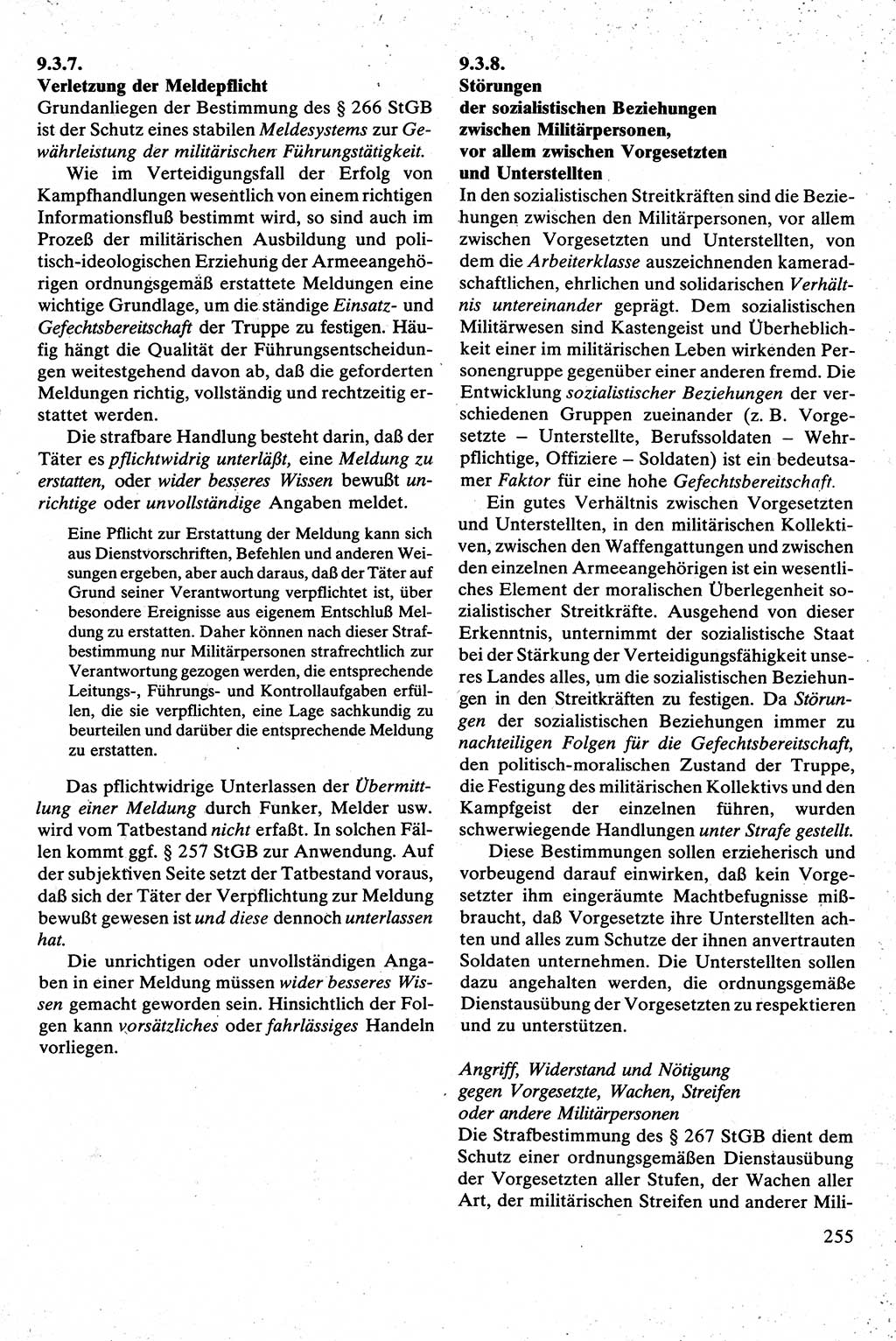 Strafrecht [Deutsche Demokratische Republik (DDR)], Besonderer Teil, Lehrbuch 1981, Seite 255 (Strafr. DDR BT Lb. 1981, S. 255)