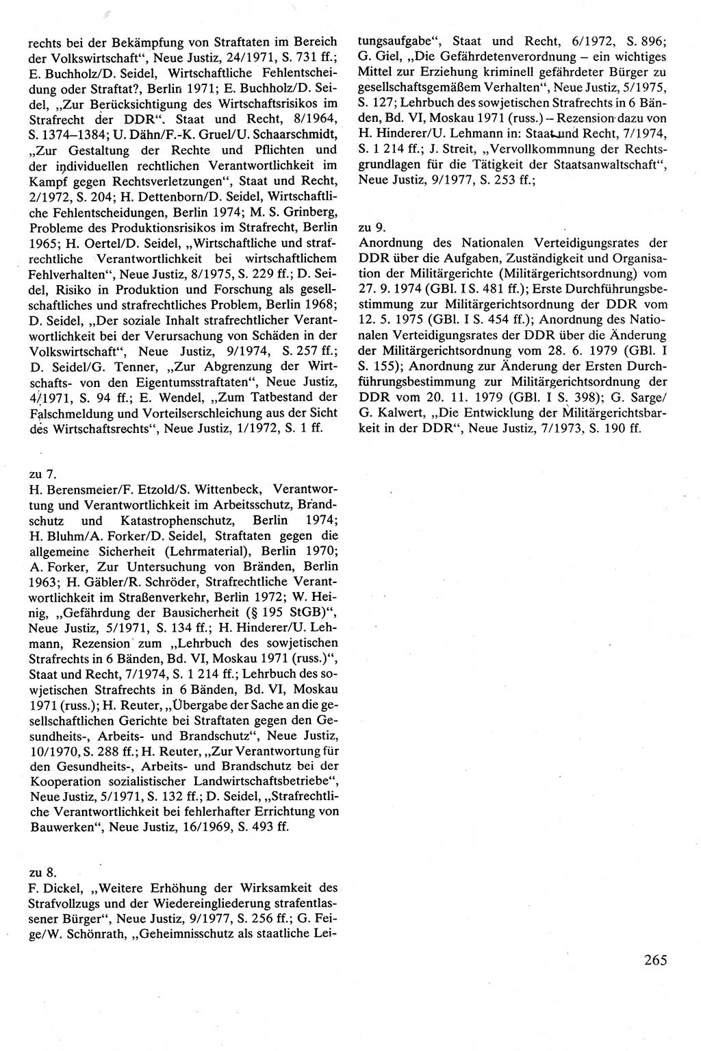 Strafrecht [Deutsche Demokratische Republik (DDR)], Besonderer Teil, Lehrbuch 1981, Seite 265 (Strafr. DDR BT Lb. 1981, S. 265)