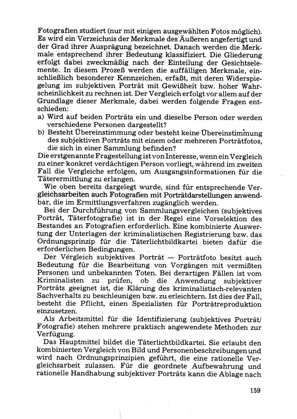 Das subjektive Porträt [Deutsche Demokratische Republik (DDR)] 1981, Seite 159 (Subj. Port. DDR 1981, S. 159)