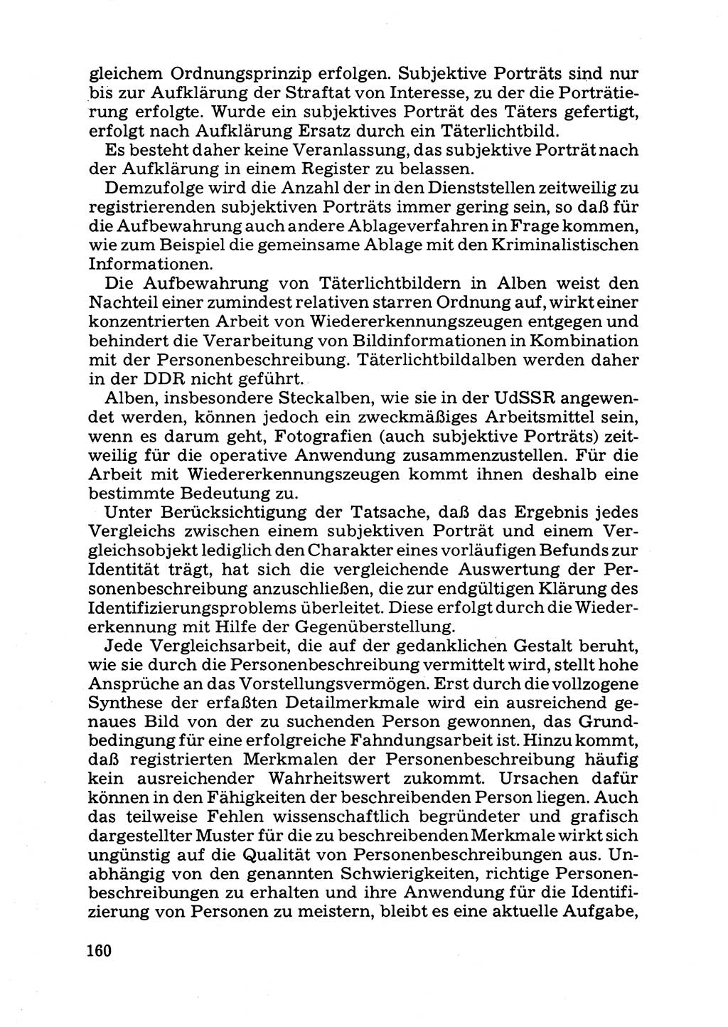 Das subjektive Porträt [Deutsche Demokratische Republik (DDR)] 1981, Seite 160 (Subj. Port. DDR 1981, S. 160)