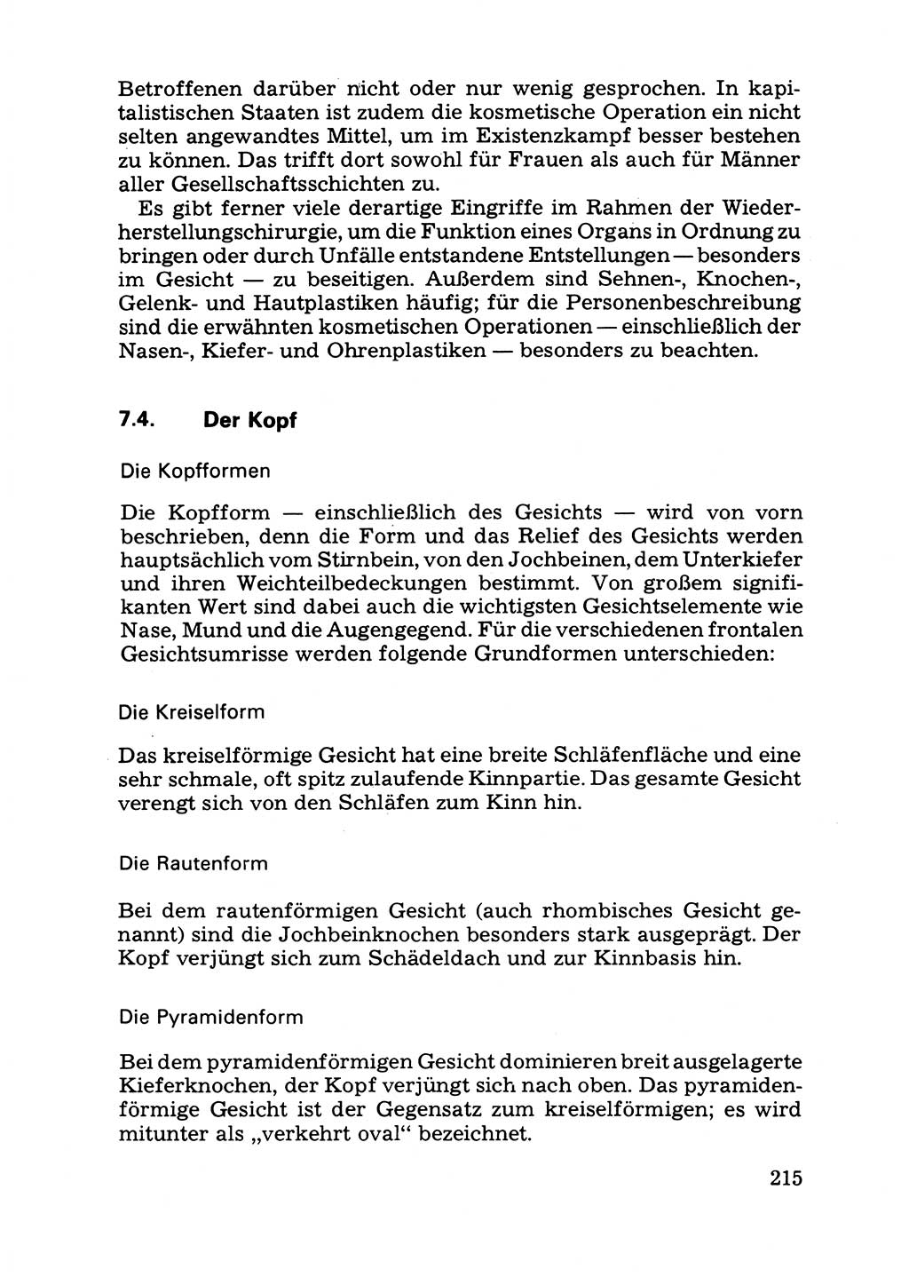 Das subjektive Porträt [Deutsche Demokratische Republik (DDR)] 1981, Seite 215 (Subj. Port. DDR 1981, S. 215)