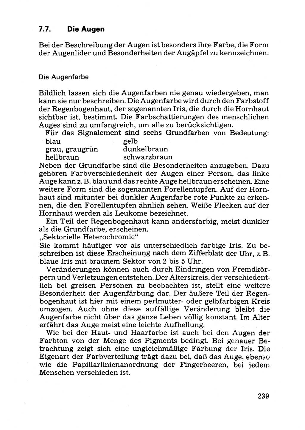 Das subjektive Porträt [Deutsche Demokratische Republik (DDR)] 1981, Seite 239 (Subj. Port. DDR 1981, S. 239)