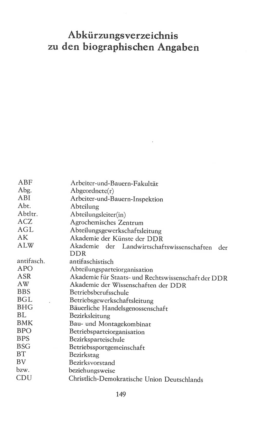 Volkskammer (VK) der Deutschen Demokratischen Republik (DDR), 8. Wahlperiode 1981-1986, Seite 149 (VK. DDR 8. WP. 1981-1986, S. 149)