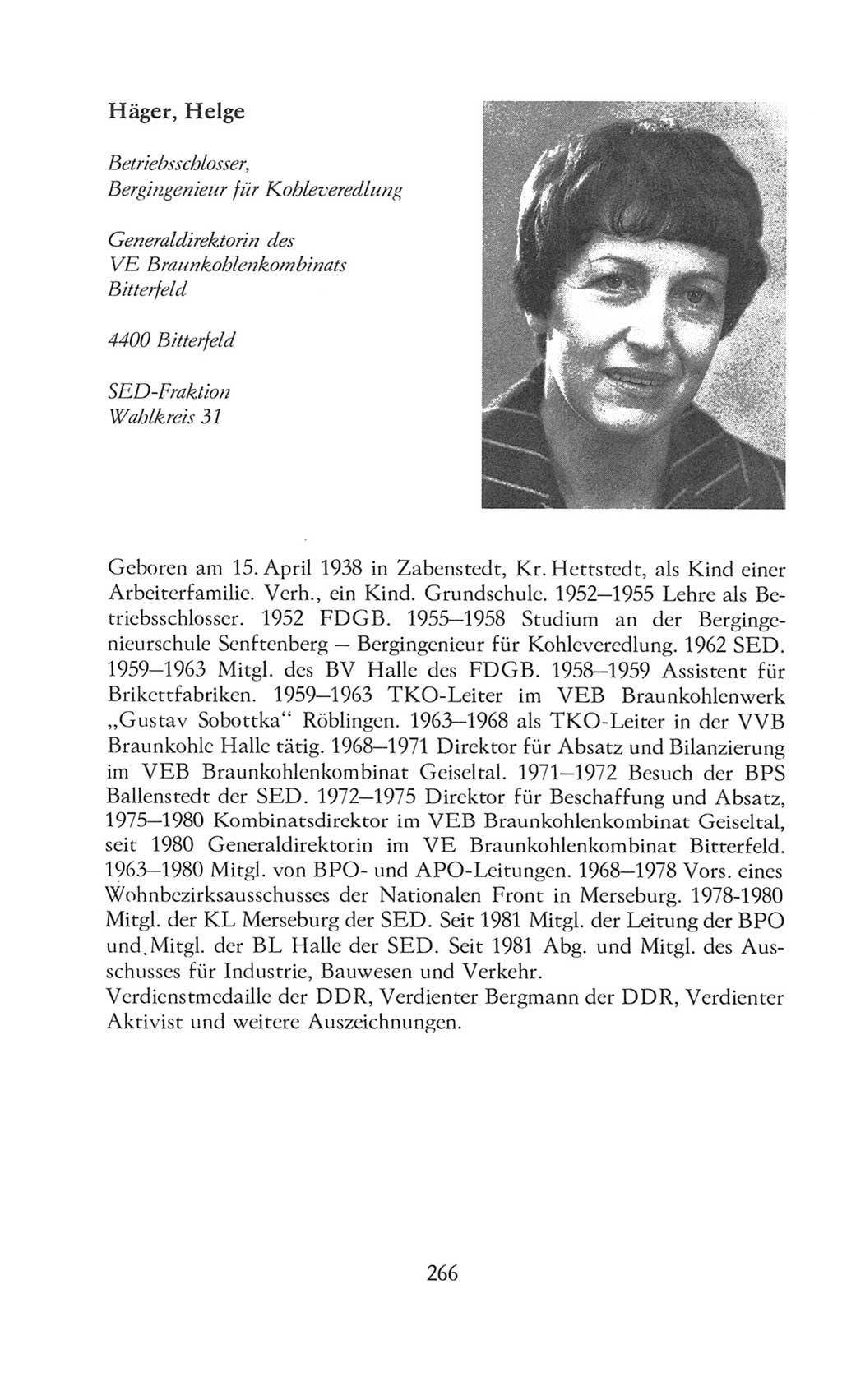 Volkskammer (VK) der Deutschen Demokratischen Republik (DDR), 8. Wahlperiode 1981-1986, Seite 266 (VK. DDR 8. WP. 1981-1986, S. 266)