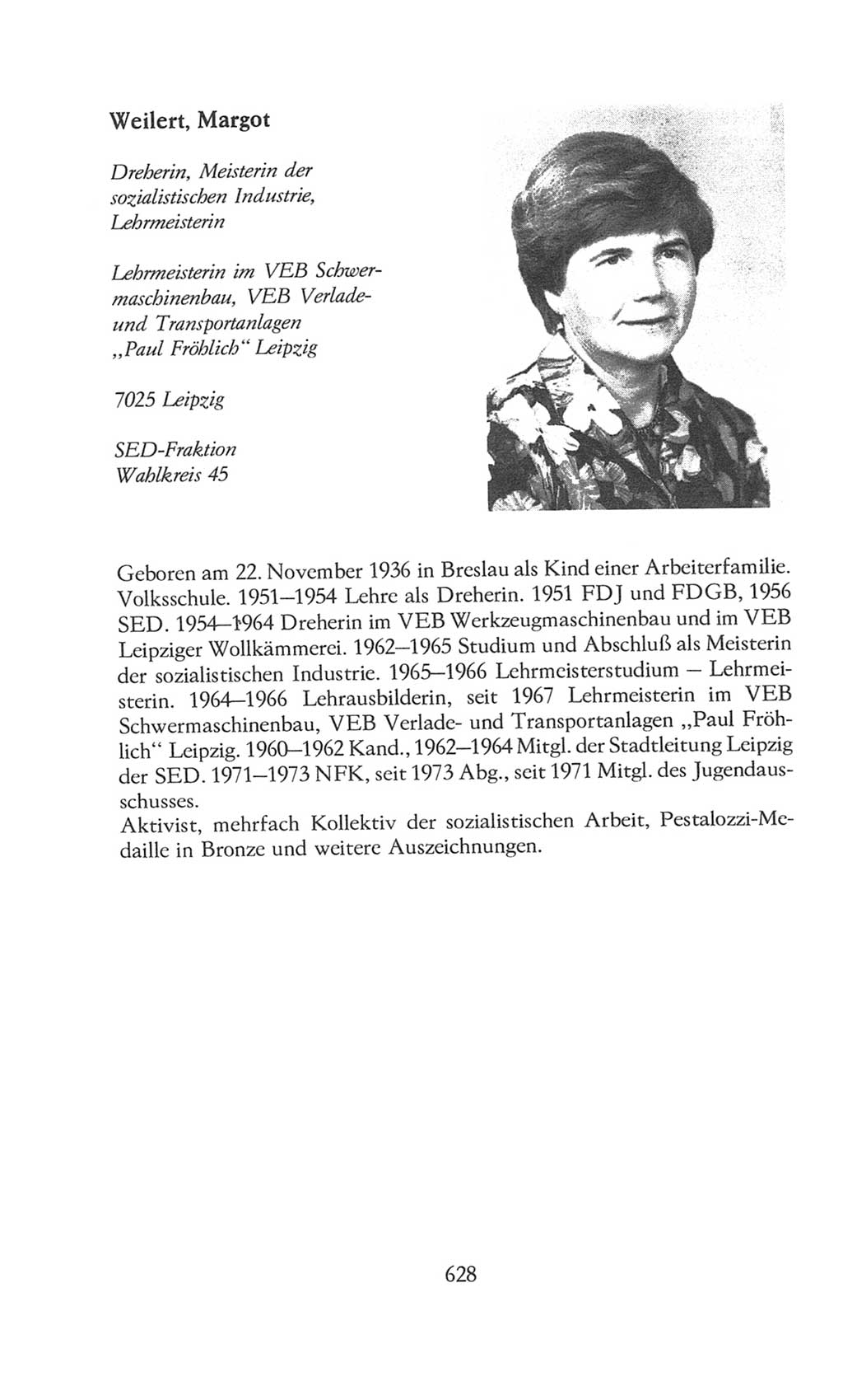 Volkskammer (VK) der Deutschen Demokratischen Republik (DDR), 8. Wahlperiode 1981-1986, Seite 628 (VK. DDR 8. WP. 1981-1986, S. 628)