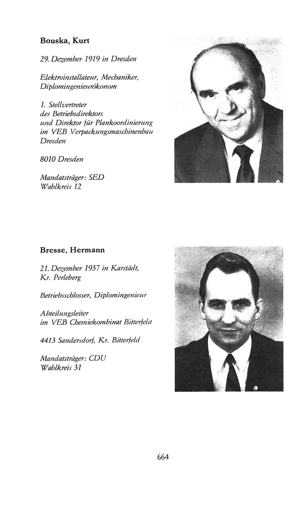 Volkskammer (VK) der Deutschen Demokratischen Republik (DDR), 8. Wahlperiode 1981-1986, Seite 664 (VK. DDR 8. WP. 1981-1986, S. 664)