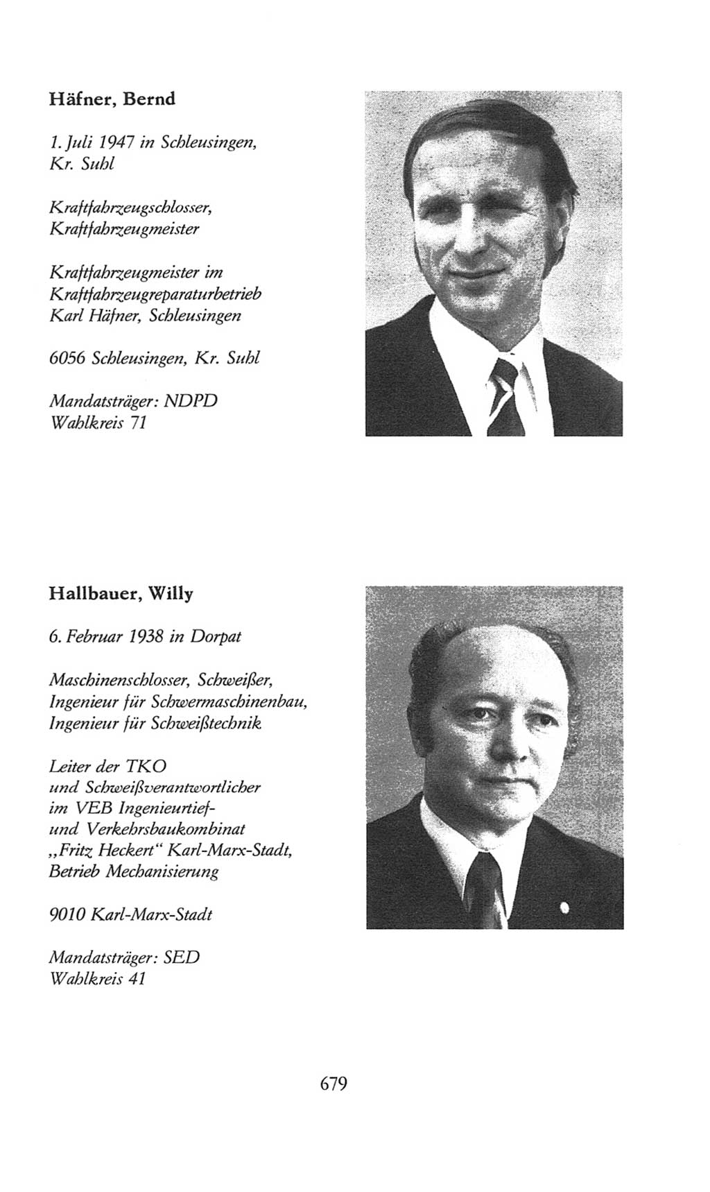 Volkskammer (VK) der Deutschen Demokratischen Republik (DDR), 8. Wahlperiode 1981-1986, Seite 679 (VK. DDR 8. WP. 1981-1986, S. 679)
