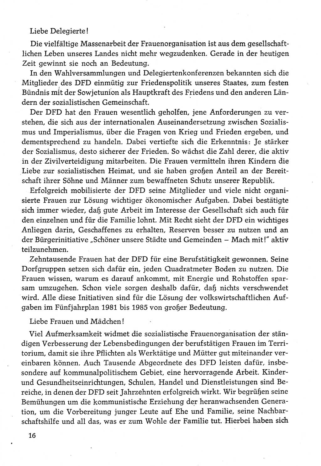 Dokumente der Sozialistischen Einheitspartei Deutschlands (SED) [Deutsche Demokratische Republik (DDR)] 1982-1983, Seite 16 (Dok. SED DDR 1982-1983, S. 16)